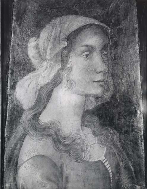Yale University Art Gallery — Domenico Ghirlandaio. Italian, Florentine School. Portrait of a Lady, fresco on a tile — insieme
